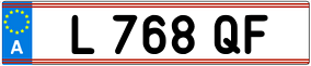 Trailer License Plate